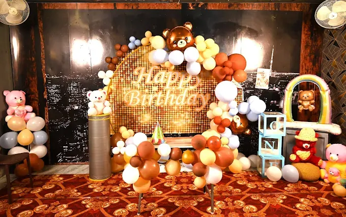 Birthday balloon decoration at TGL