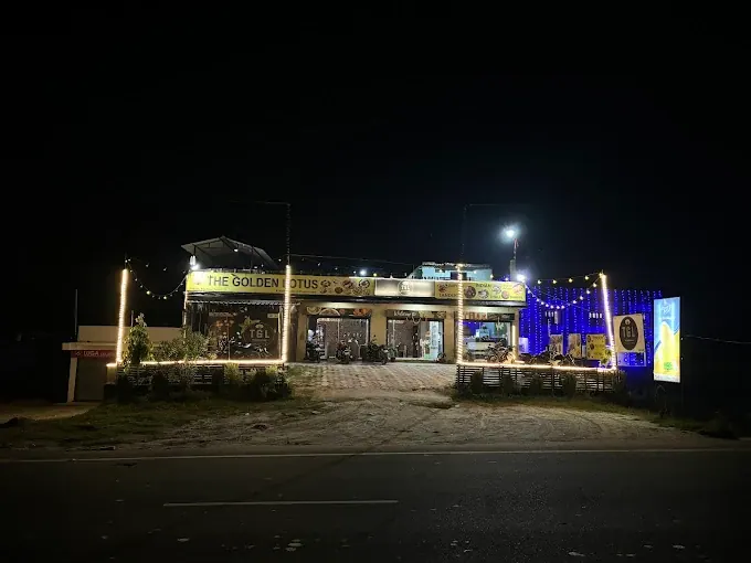 TGL lit up at night seen from Ring Road